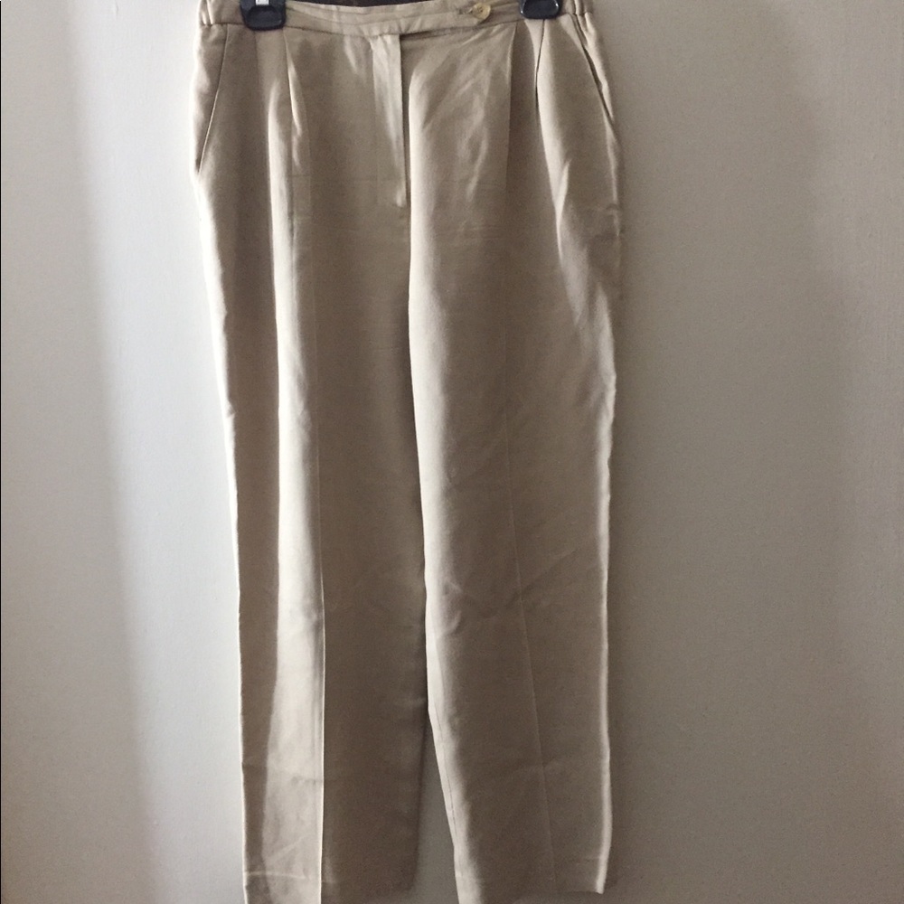 Beige trousers